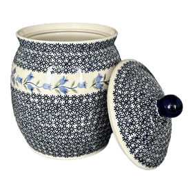 Polish Pottery 4 Liter Canister (Lily of the Valley) | P081T-ASD Additional Image at PolishPotteryOutlet.com