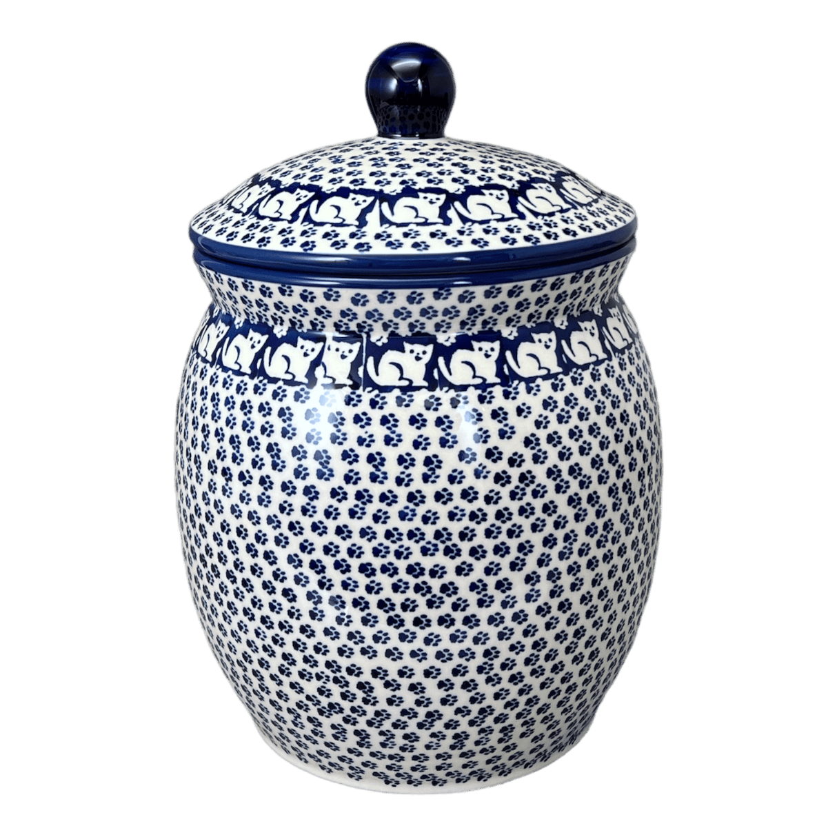 Canister, 4 Liter in "Kitty Cat Path" by Manufaktura | P081T-KOT6