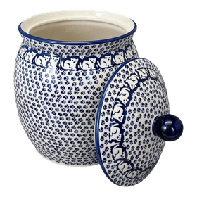 Polish Pottery 4 Liter Canister (Kitty Cat Path) | P081T-KOT6 Additional Image at PolishPotteryOutlet.com