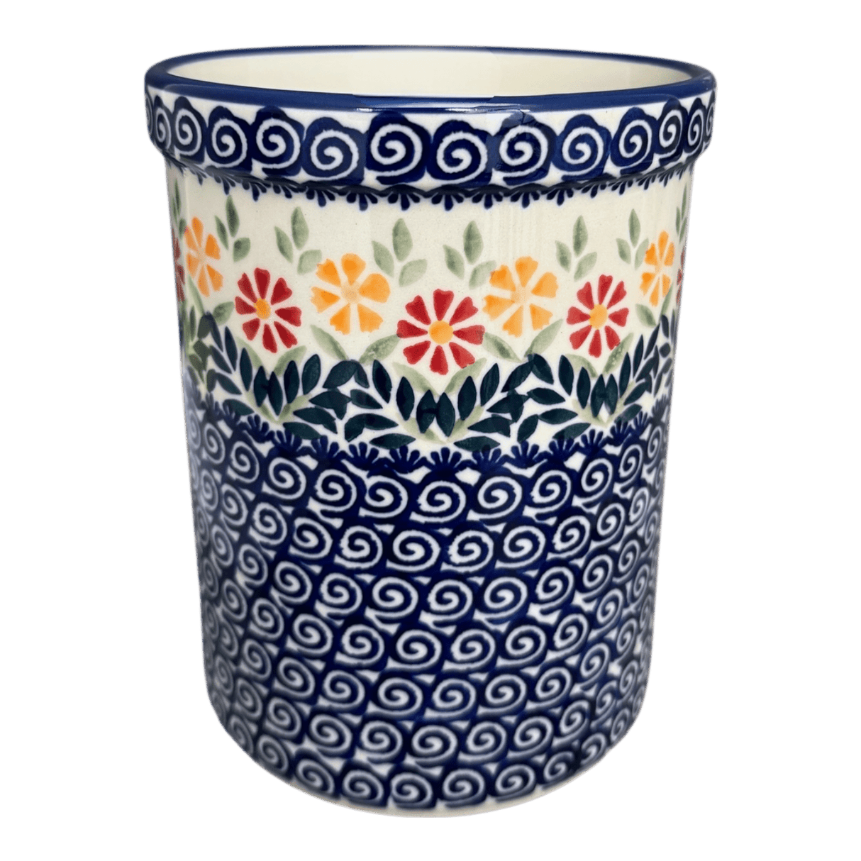 Utensil Holder, 7" in "Flower Power" by Manufaktura | P082T-JS14