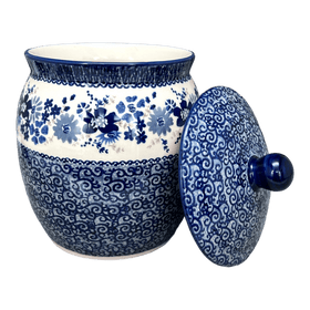 Polish Pottery 3 Liter Canister (Blue Life) | P083S-EO39 Additional Image at PolishPotteryOutlet.com