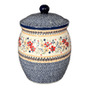 Polish Pottery 5 Liter Canister (Ruby Duet) | P084S-DPLC at PolishPotteryOutlet.com