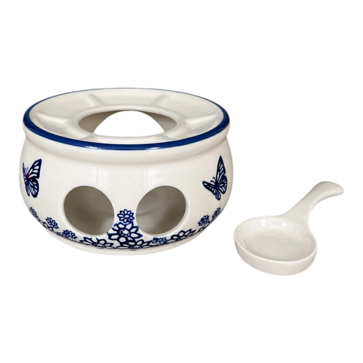 Heater/Warmer, 6" in "Butterfly Garden" by Manufaktura | P089T-MOT1