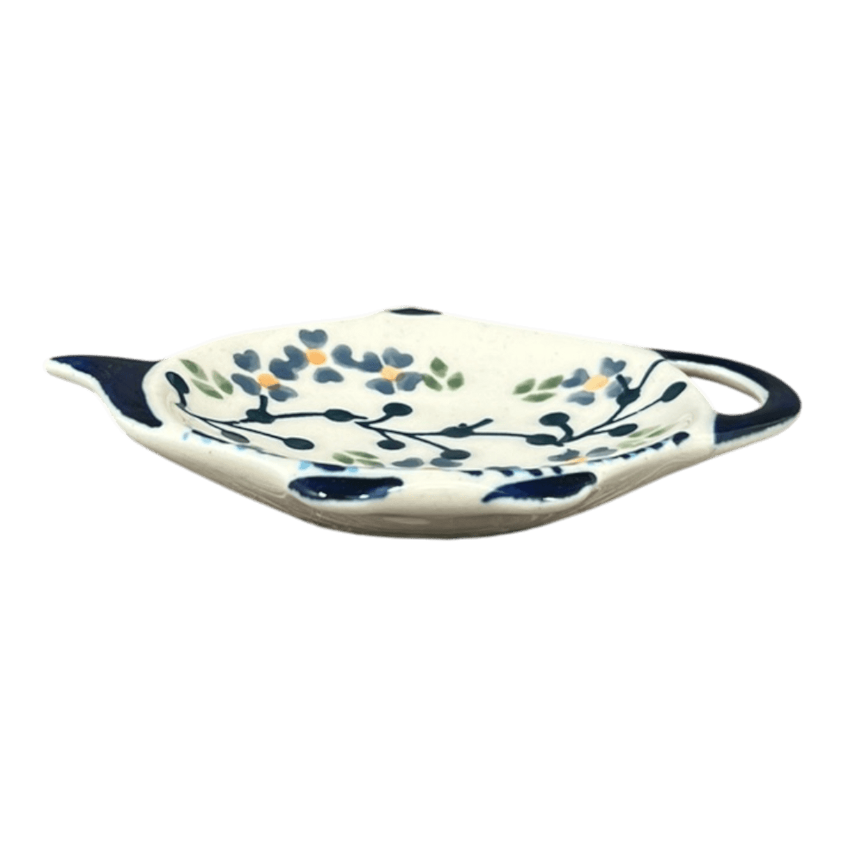 Saucer, Teapot, 4.25" x 3.25" in "Baby Blue Eyes" by Manufaktura | P094T-MC19
