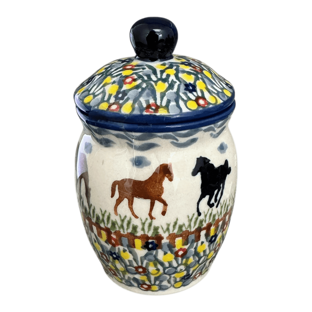 Canister, 0.25 Liter in "Wild Horses" by Manufaktura | P095S-INK1