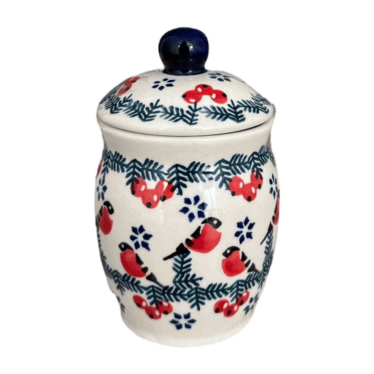 Canister, 0.25 Liter in "Red Bird" by Manufaktura | P095T-GILE