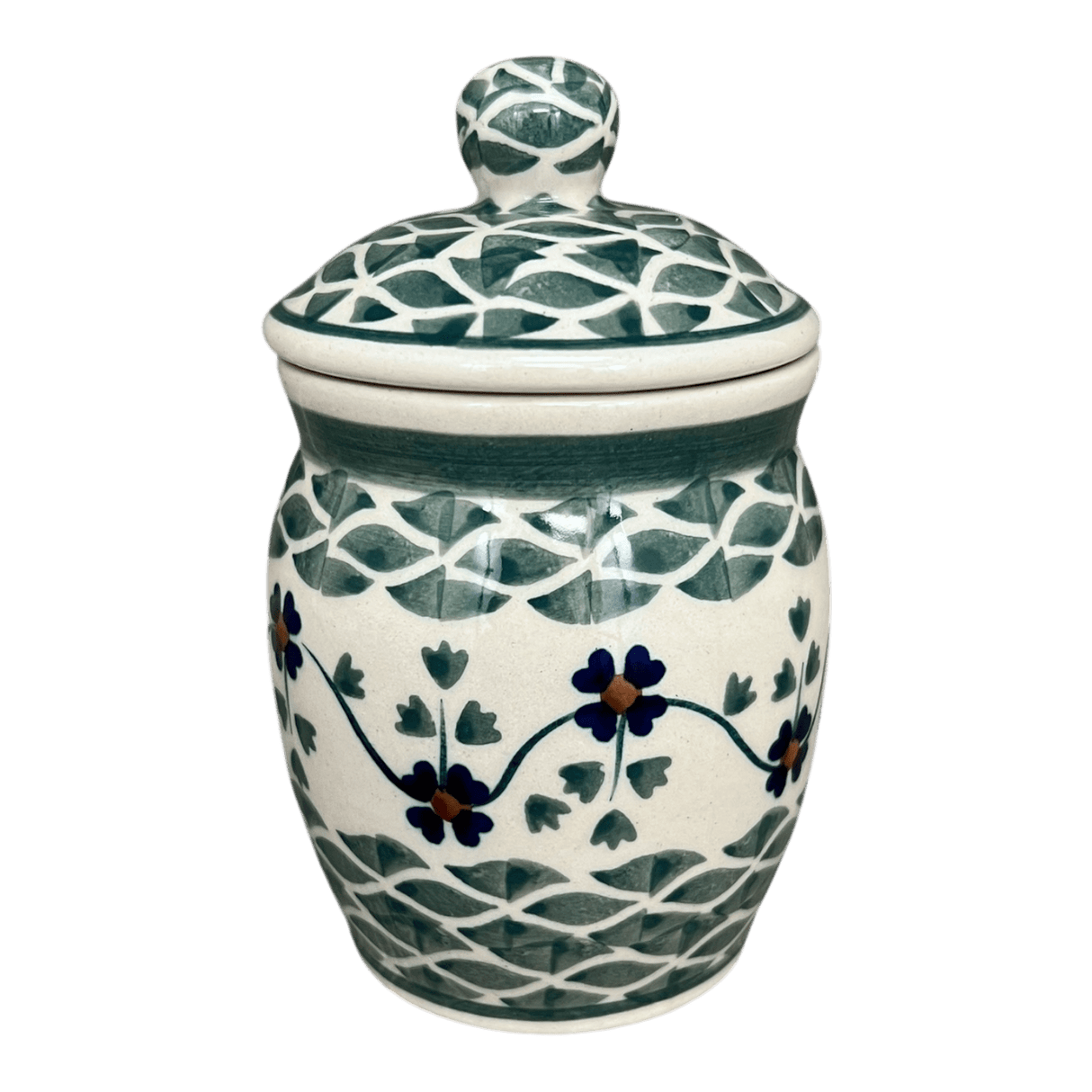 Canister, 0.25 Liter in "Woven Pansies" by Manufaktura | P095T-RV