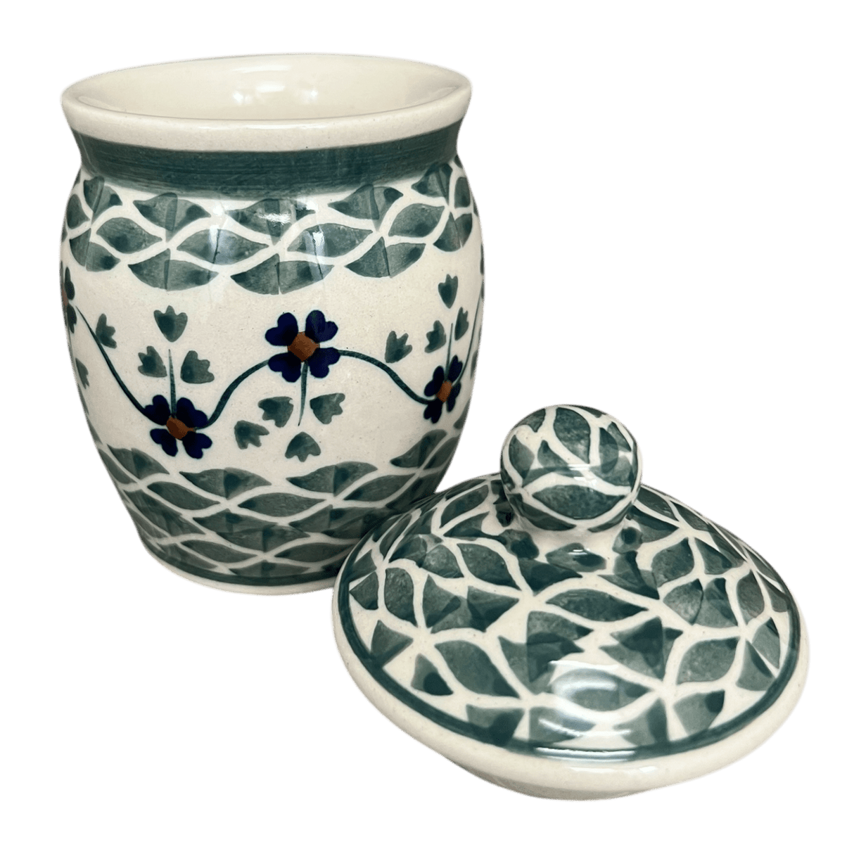 Canister, 0.25 Liter in "Woven Pansies" by Manufaktura | P095T-RV