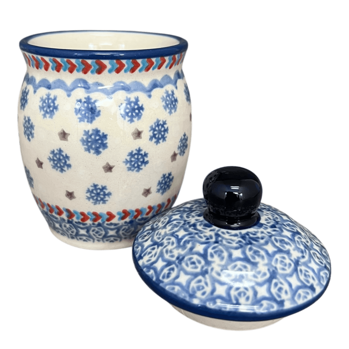 Canister, 0.25 Liter in "Snowflake Love" by Manufaktura | P095U-PS01