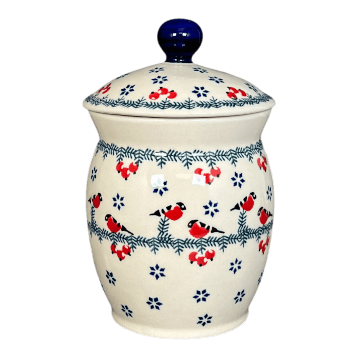 Canister, 1 Liter in "Red Bird" by Manufaktura | P096T-GILE