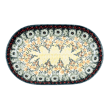 Plate, Oval, 6" x 9" in "Sunshine Grotto" by Manufaktura | P097S-WK52