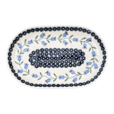 Plate, Oval, 6" x 9" in "Lily of the Valley" by Manufaktura | P097T-ASD