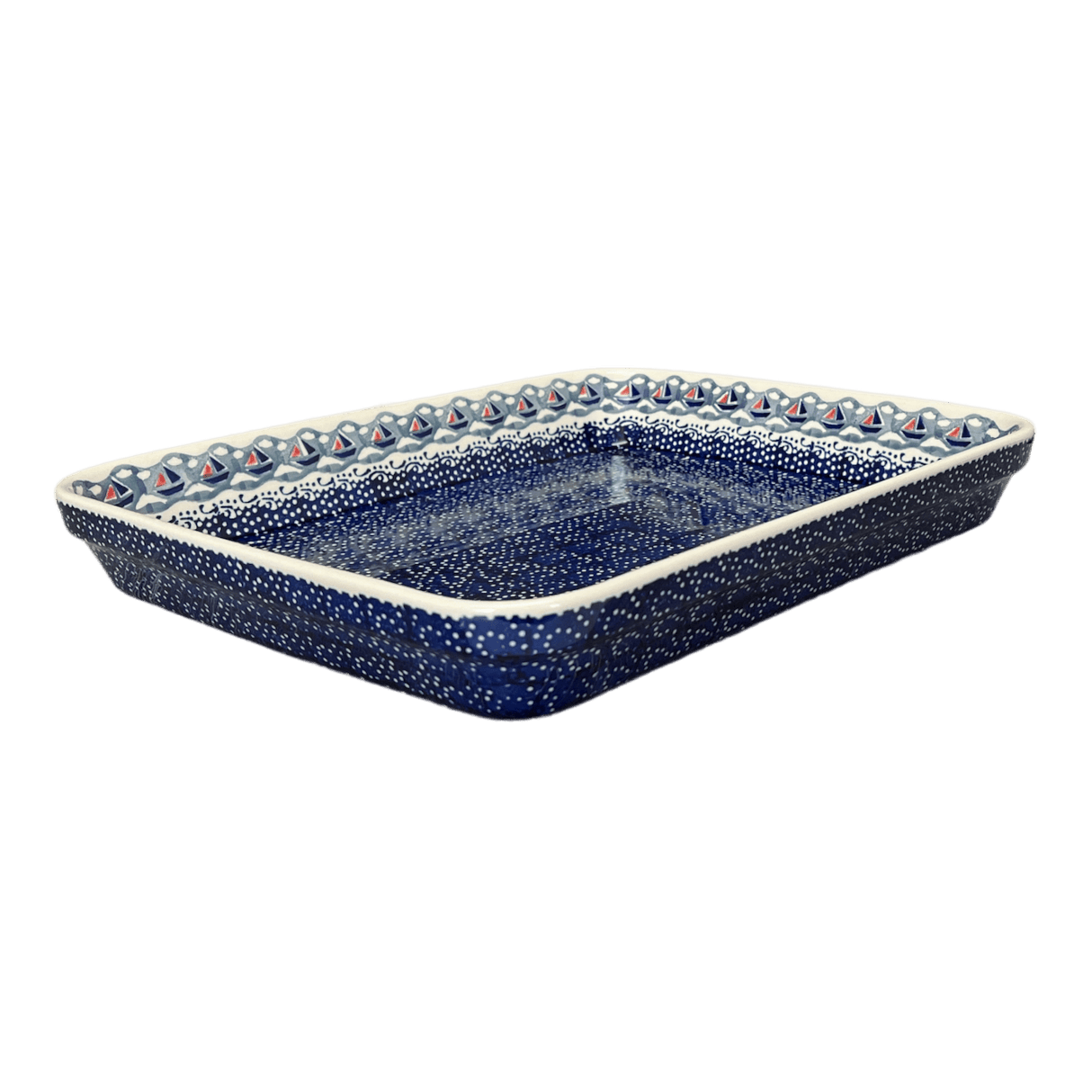 Baker, Rectangular, Shallow 10" x 13" in "Smooth Sailing" by Manufaktura | P105T-DPMA