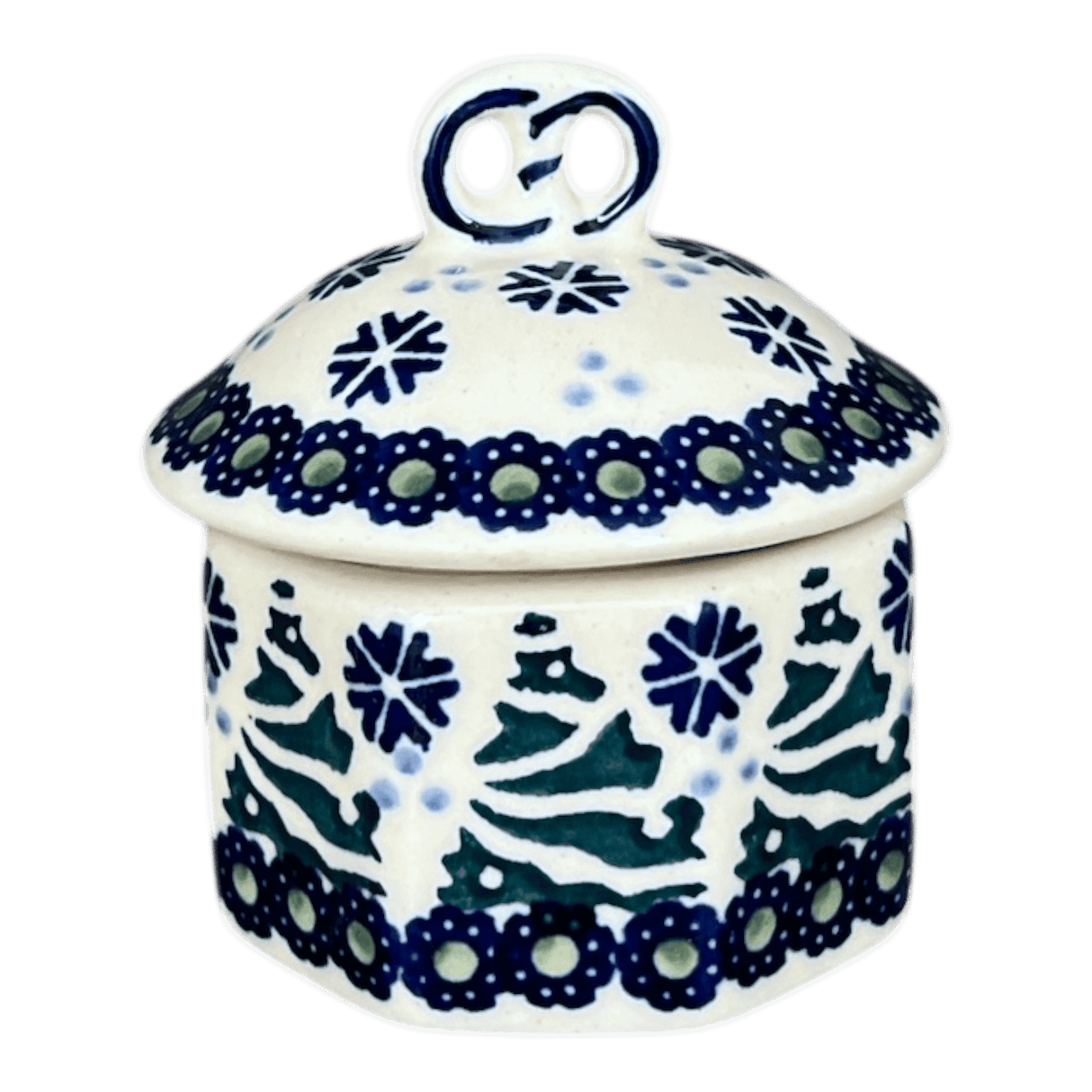 Box, Mini Pretzel, 2.75" in "Snowy Pines" by Manufaktura | P106T-U22