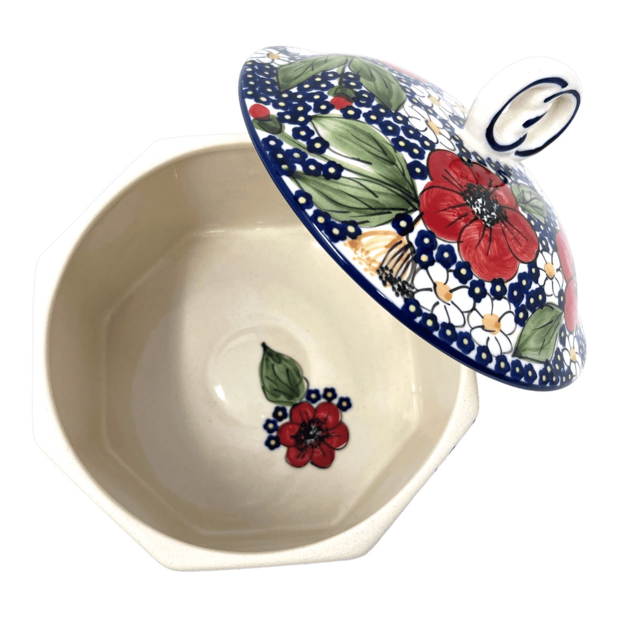Box, Large Pretzel, 7" in "Poppies & Posies" by Manufaktura | P108S-IM02