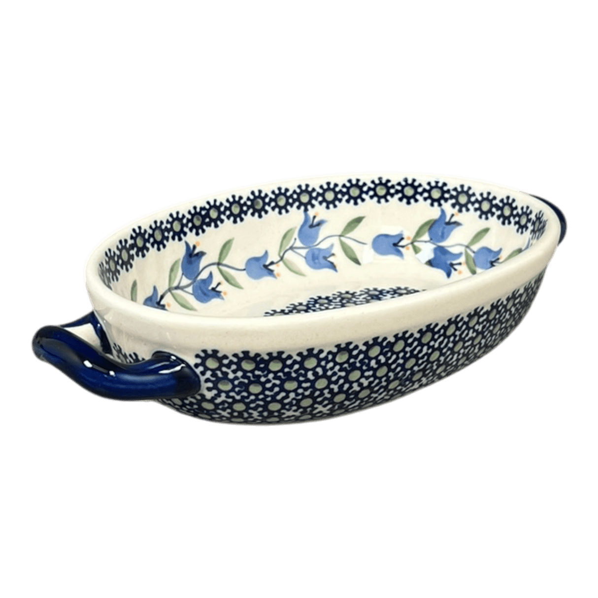 Baker, Oval, Handles, Small 8.5" x 4.75" in "Lily of the Valley" by Manufaktura | P138T-ASD