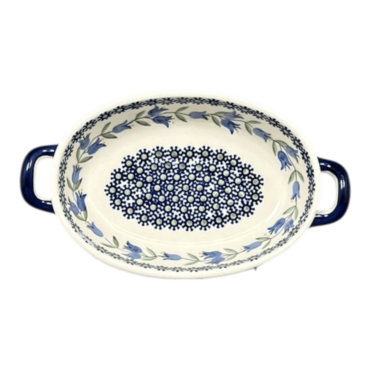 Baker, Oval, Handles, Small 8.5" x 4.75" in "Lily of the Valley" by Manufaktura | P138T-ASD