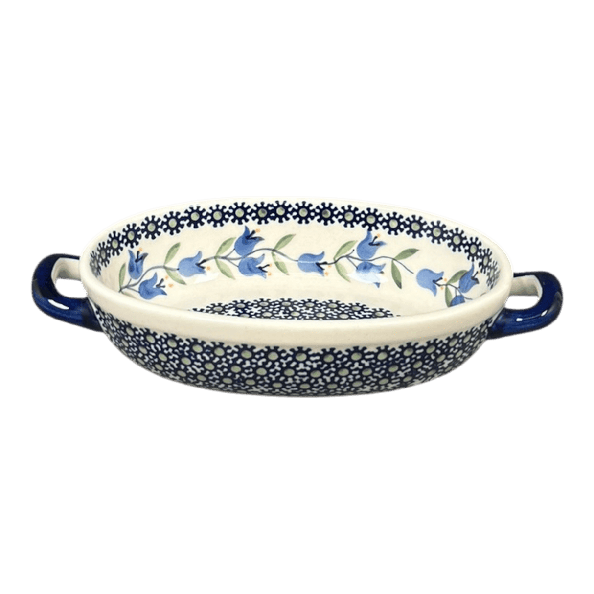 Baker, Oval, Handles, Small 8.5" x 4.75" in "Lily of the Valley" by Manufaktura | P138T-ASD