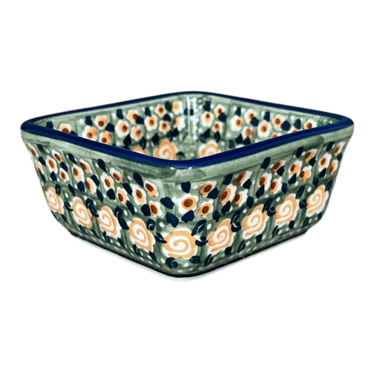 Baker, Square, 3.5" in "Perennial Garden" by Manufaktura | P150S-LM