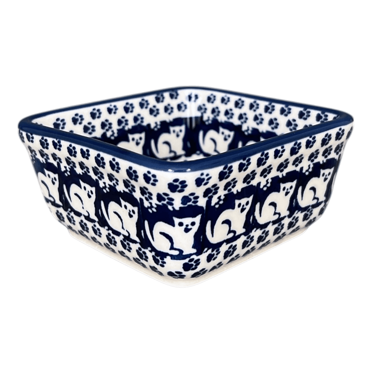 Baker, Square, 3.5" in "Kitty Cat Path" by Manufaktura | P150T-KOT6