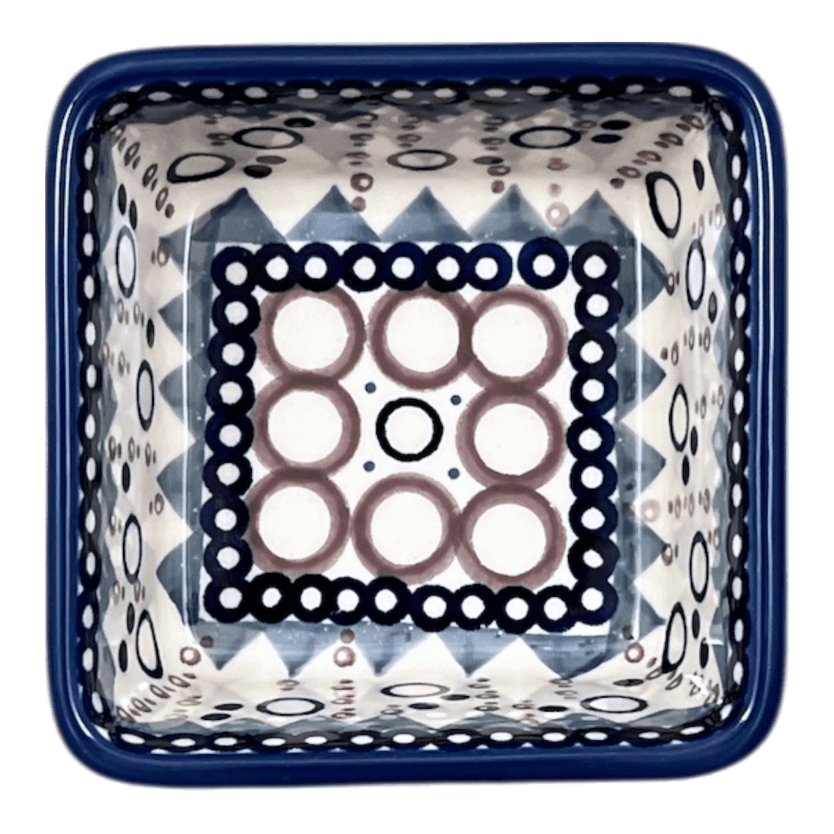 Baker, Square, 3.5" in "Bubble Blast" by Manufaktura | P150U-IZ23