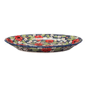 Polish Pottery Large Scalloped Oval Platter (Poppies & Posies) | P165S-IM02 Additional Image at PolishPotteryOutlet.com