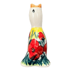 Polish Pottery Pie Bird (Poppies in Bloom) | P189S-JZ34 at PolishPotteryOutlet.com