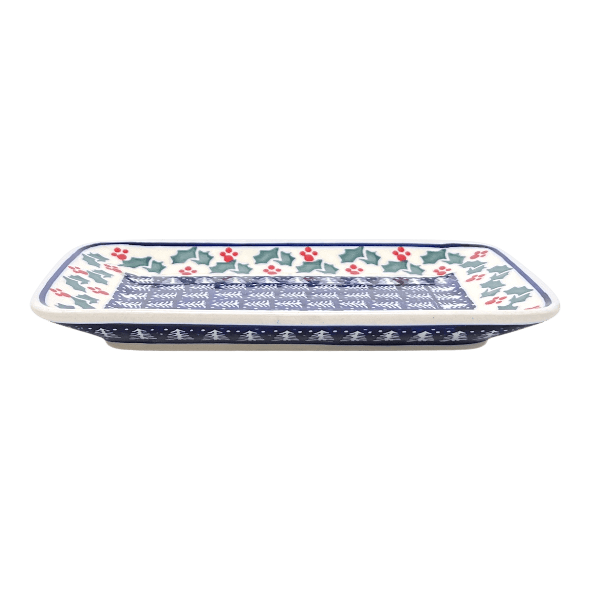 Tray, Rectangular, 8.25" x 5" in "Holiday Cheer" by Manufaktura | P201T-NOS2