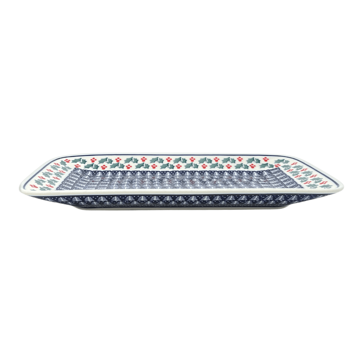 Platter, Rectangular, 14" x 8" in "Holiday Cheer" by Manufaktura | P202T-NOS2