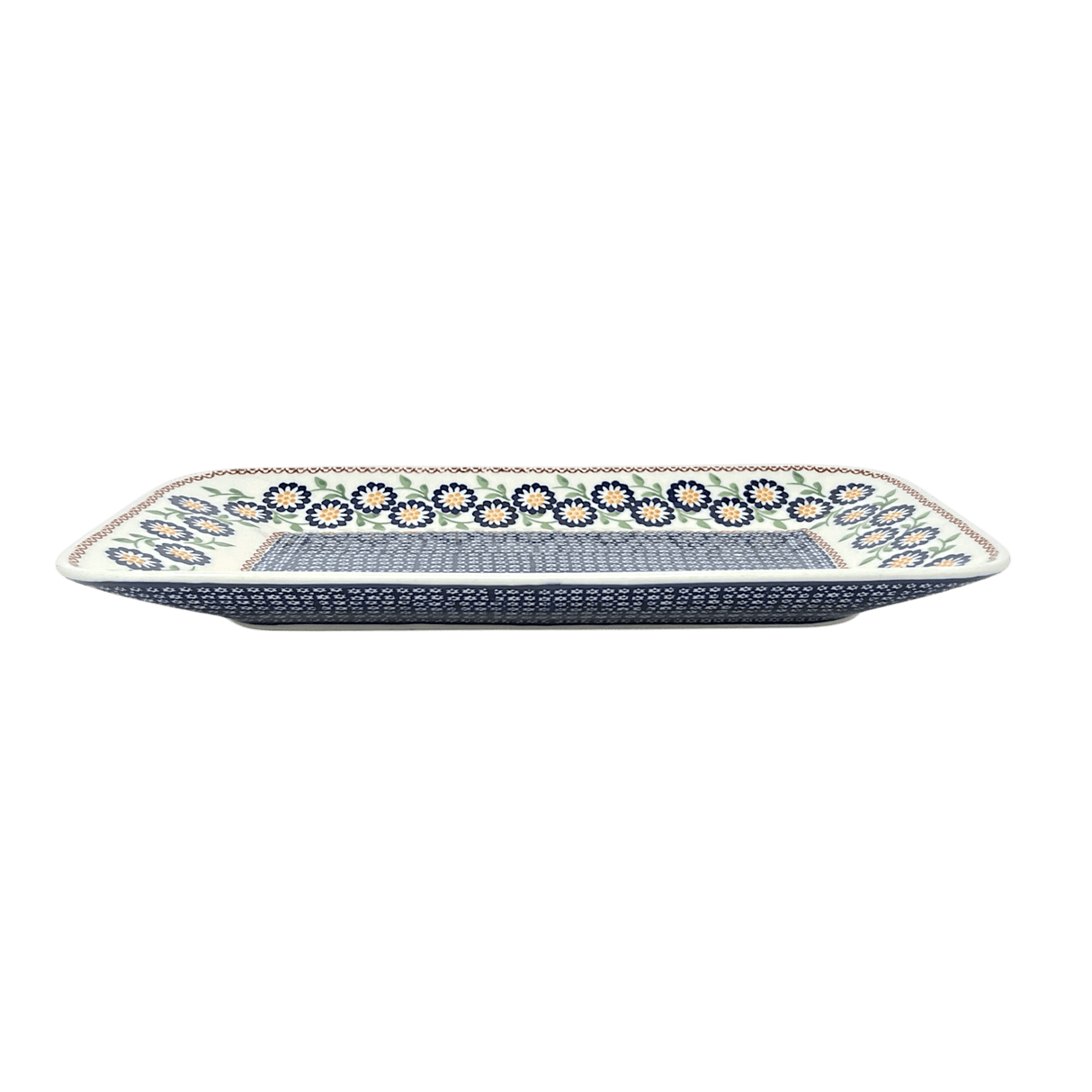 Platter, Rectangular, 14" x 8" in "Mums the Word" by Manufaktura | P202T-P178