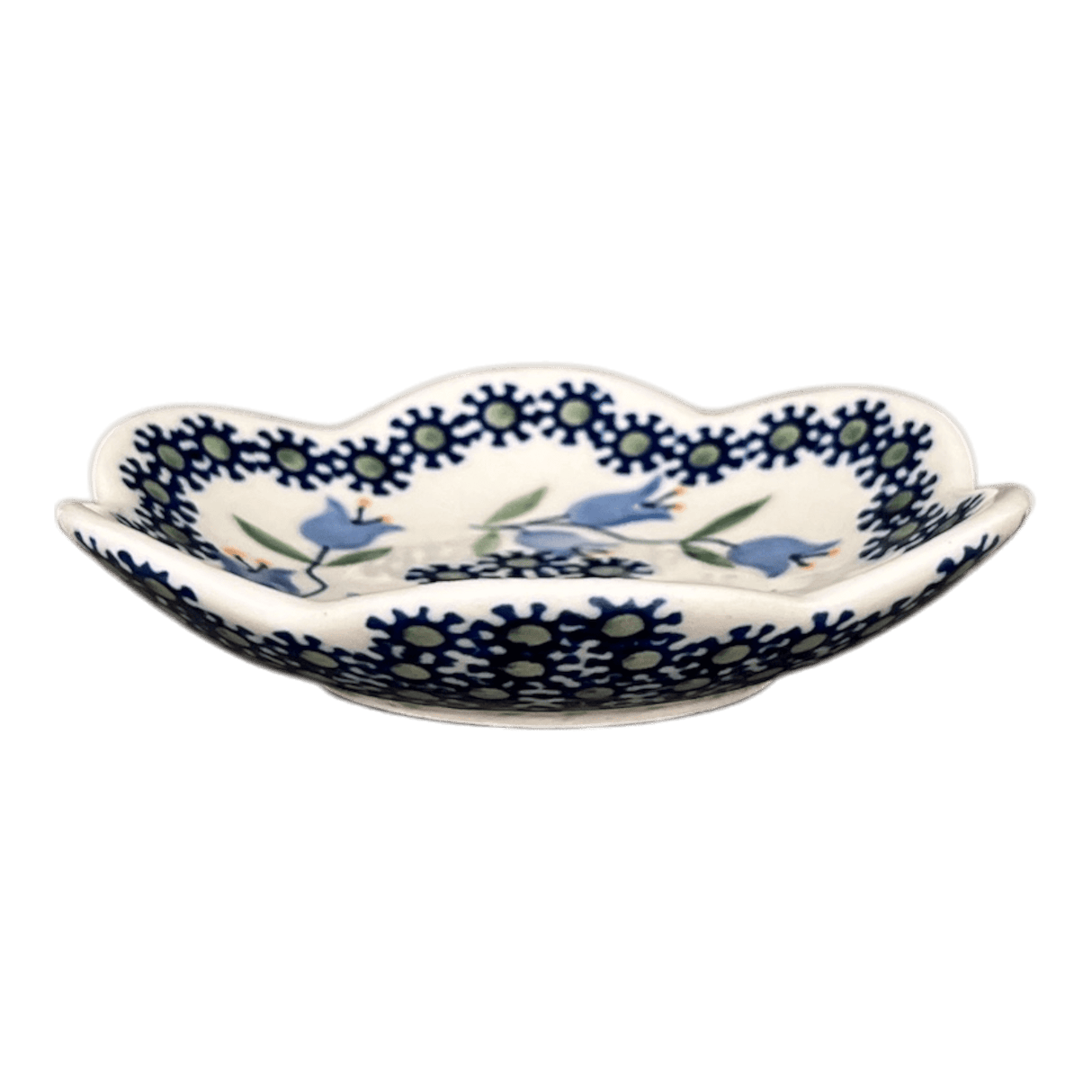 Bowl, Scalloped, Shallow, 4.25", (P205) in "Lily of the Valley" by Manufaktura | P205T-ASD