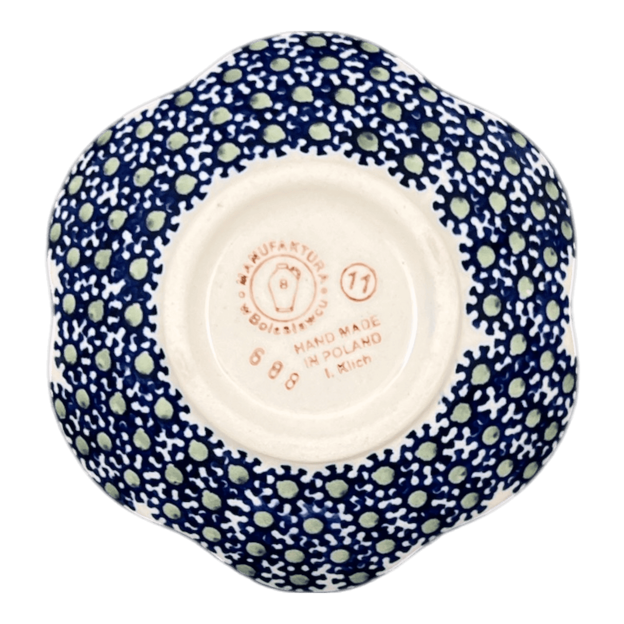 Bowl, Scalloped, Shallow, 4.25", (P205) in "Lily of the Valley" by Manufaktura | P205T-ASD