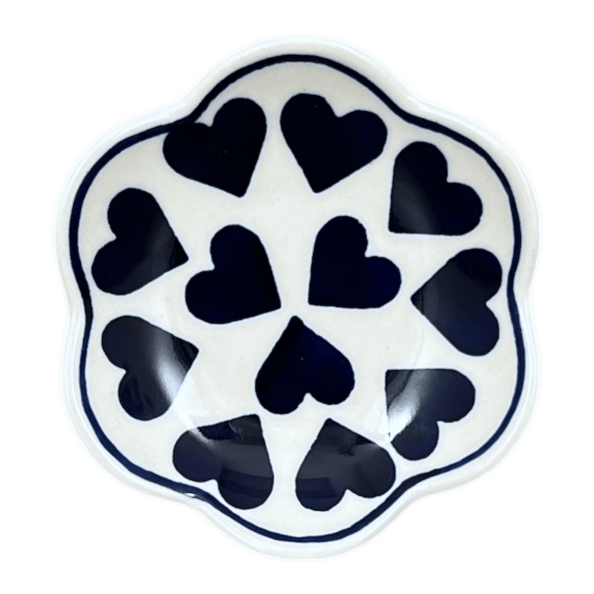 Bowl, Scalloped, Shallow, 4.25", (P205) in "Whole Hearted" by Manufaktura | P205T-SEDU