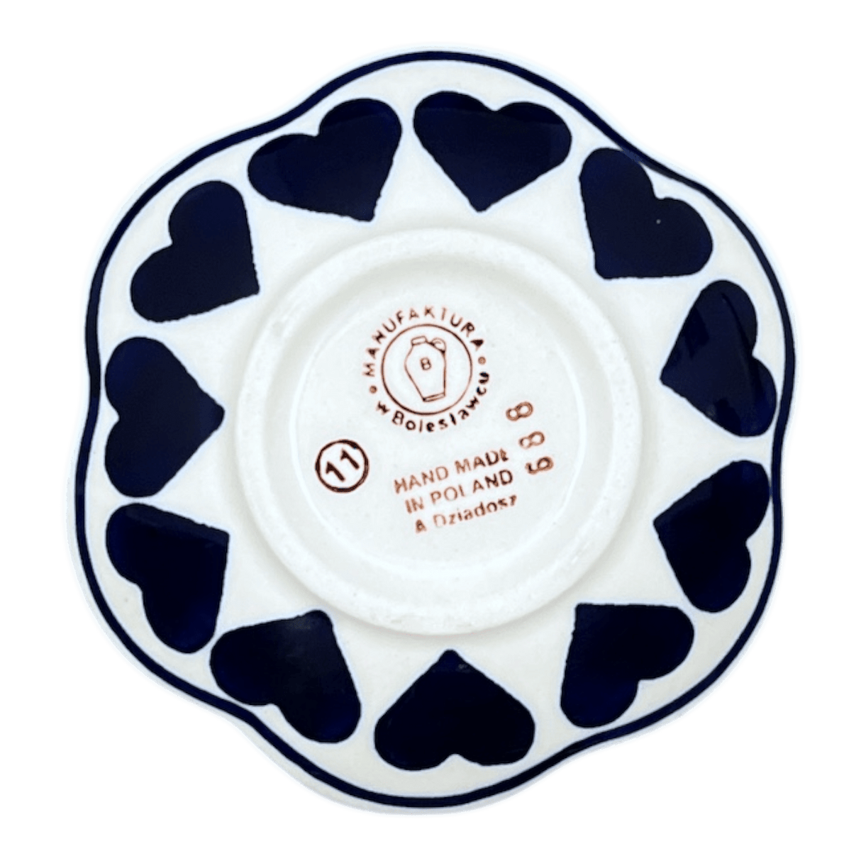 Bowl, Scalloped, Shallow, 4.25", (P205) in "Whole Hearted" by Manufaktura | P205T-SEDU