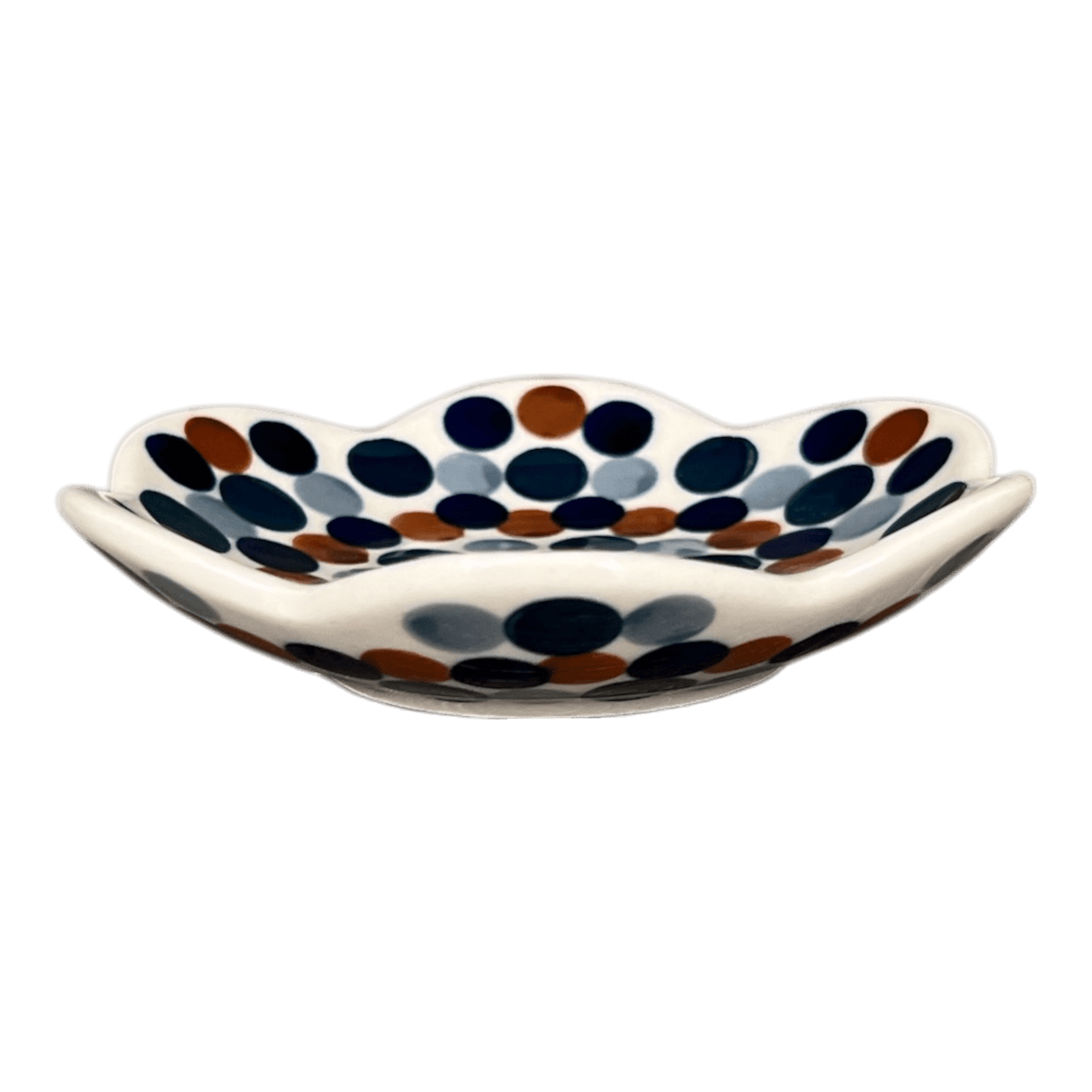 Bowl, Scalloped, Shallow, 4.25", (P205) in "Fall Confetti" by Manufaktura | P205U-BM01
