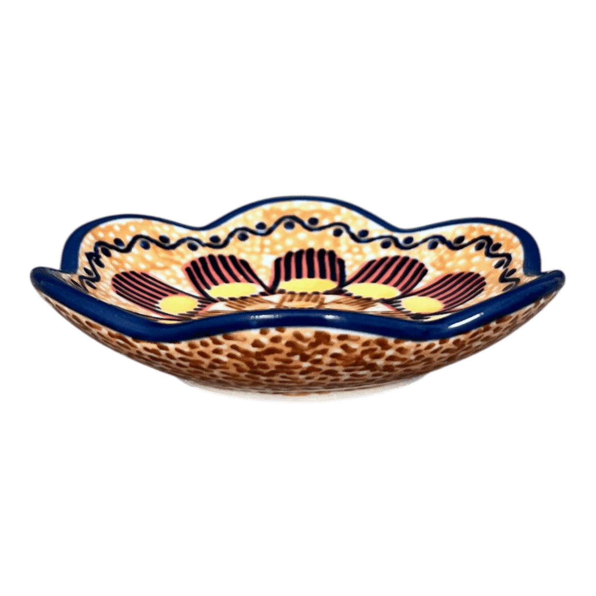 Bowl, Scalloped, Shallow, 4.25", (P205) in "Desert Sunrise" by Manufaktura | P205U-KLJ