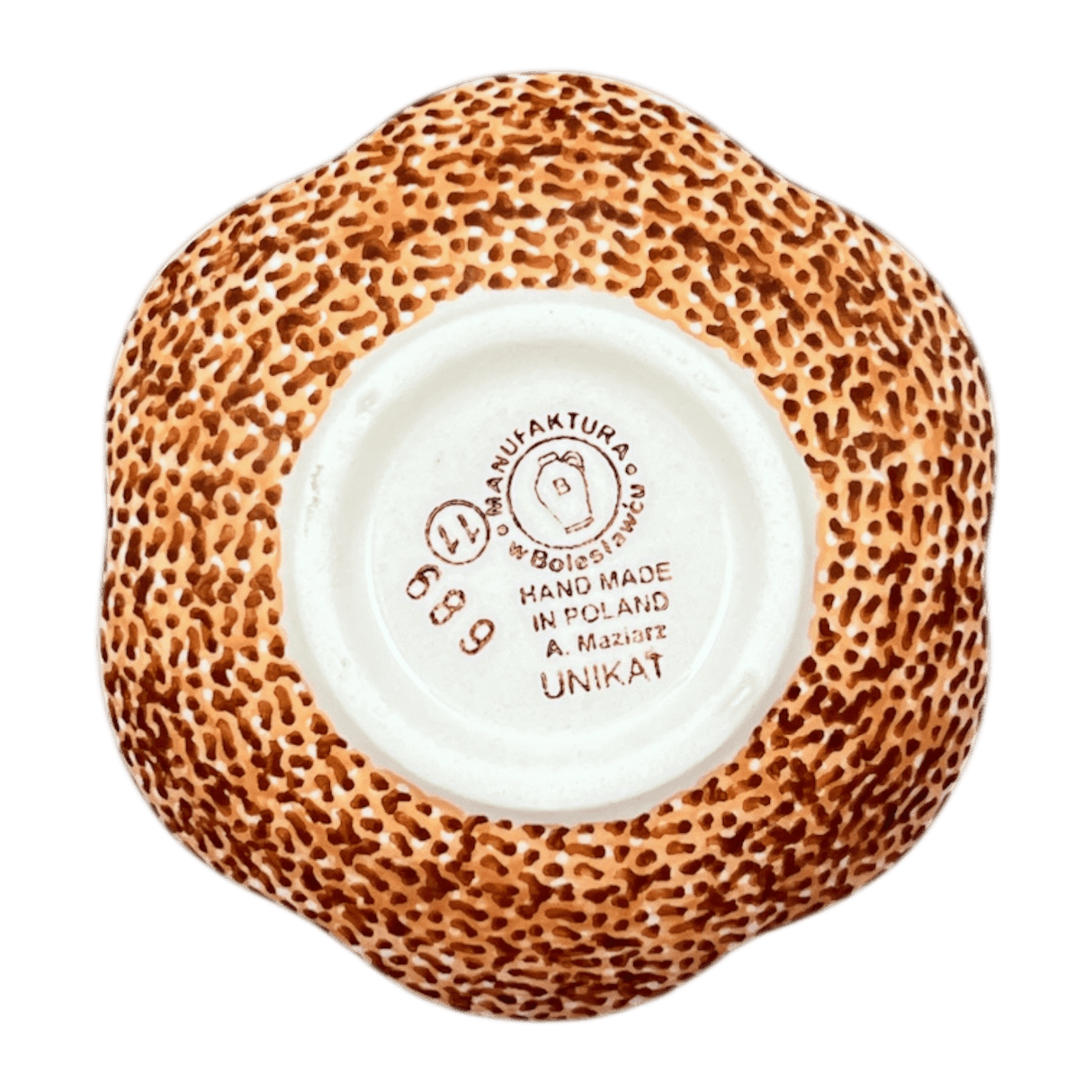 Bowl, Scalloped, Shallow, 4.25", (P205) in "Desert Sunrise" by Manufaktura | P205U-KLJ