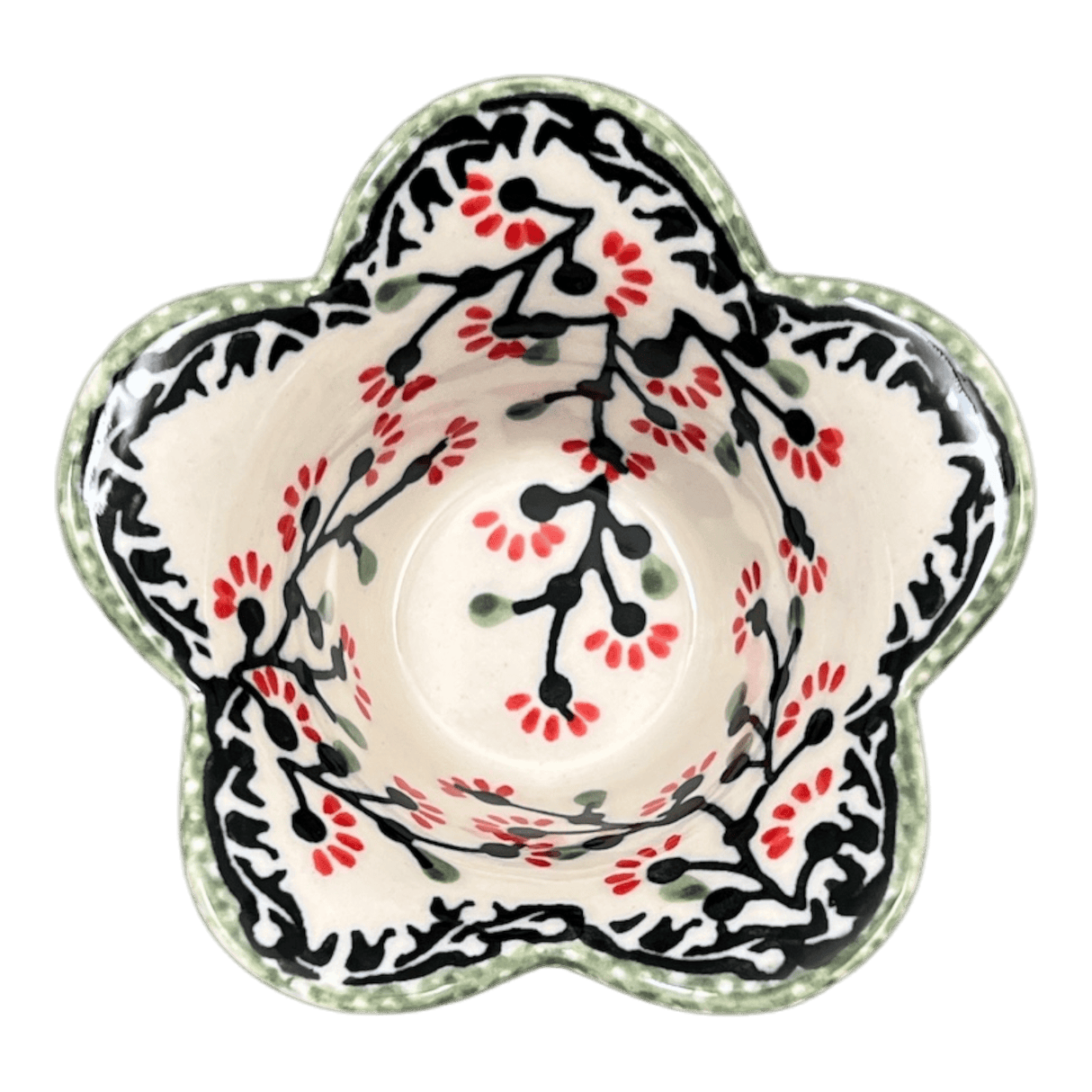Bowl, Scalloped, 2" in "Cherry Blossoms" by Manufaktura | P206S-DPGJ