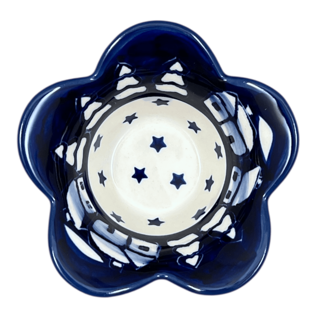 Bowl, Scalloped, 2" in "Winter's Eve" by Manufaktura | P206S-IBZ