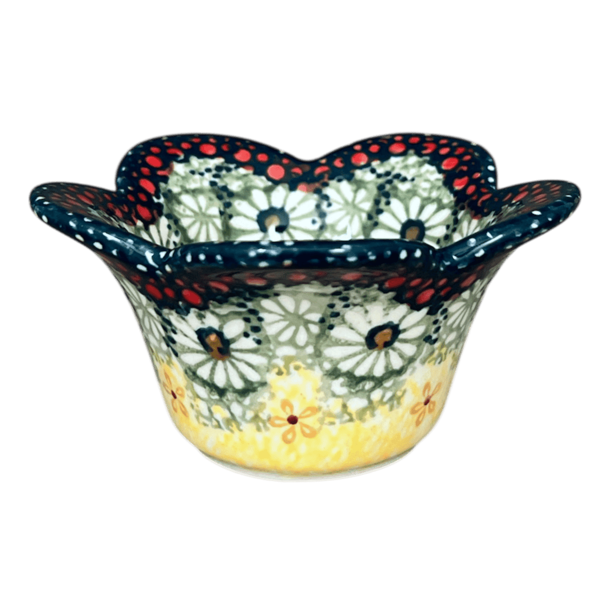 Bowl, Scalloped, 2" in "Sunshine Grotto" by Manufaktura | P206S-WK52