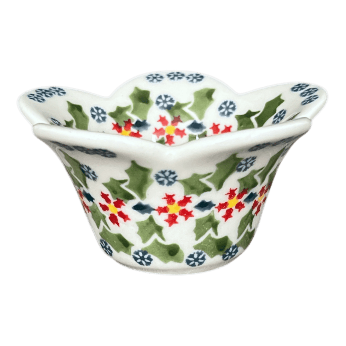 Bowl, Scalloped, 2" in "Holly In Bloom" by Manufaktura | P206T-IN13