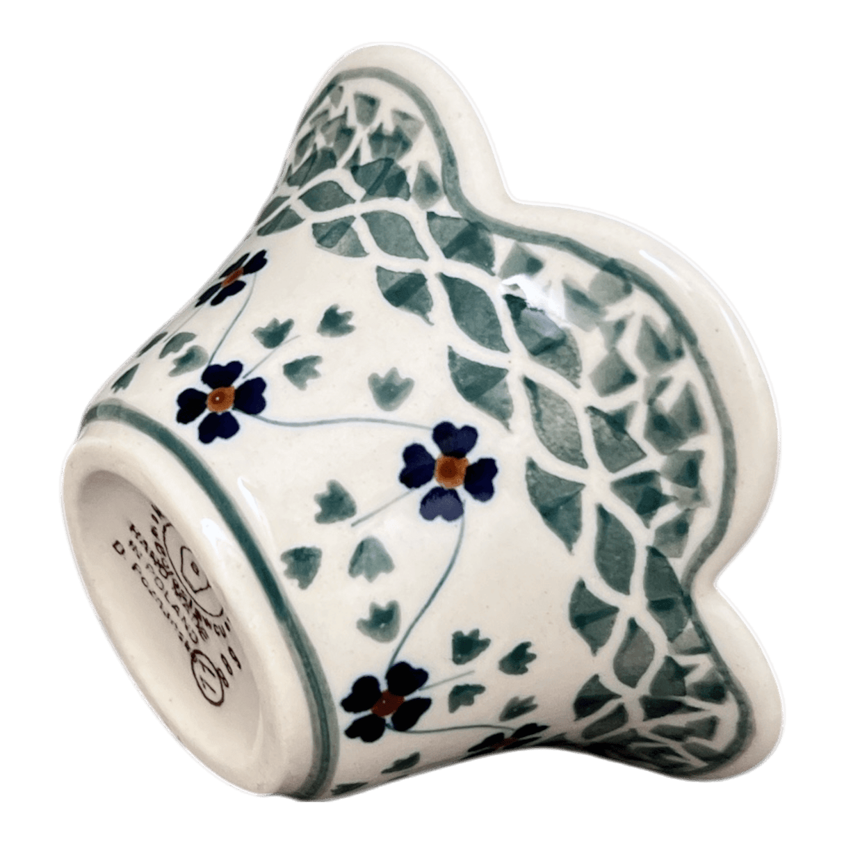 Bowl, Scalloped, 2" in "Woven Pansies" by Manufaktura | P206T-RV