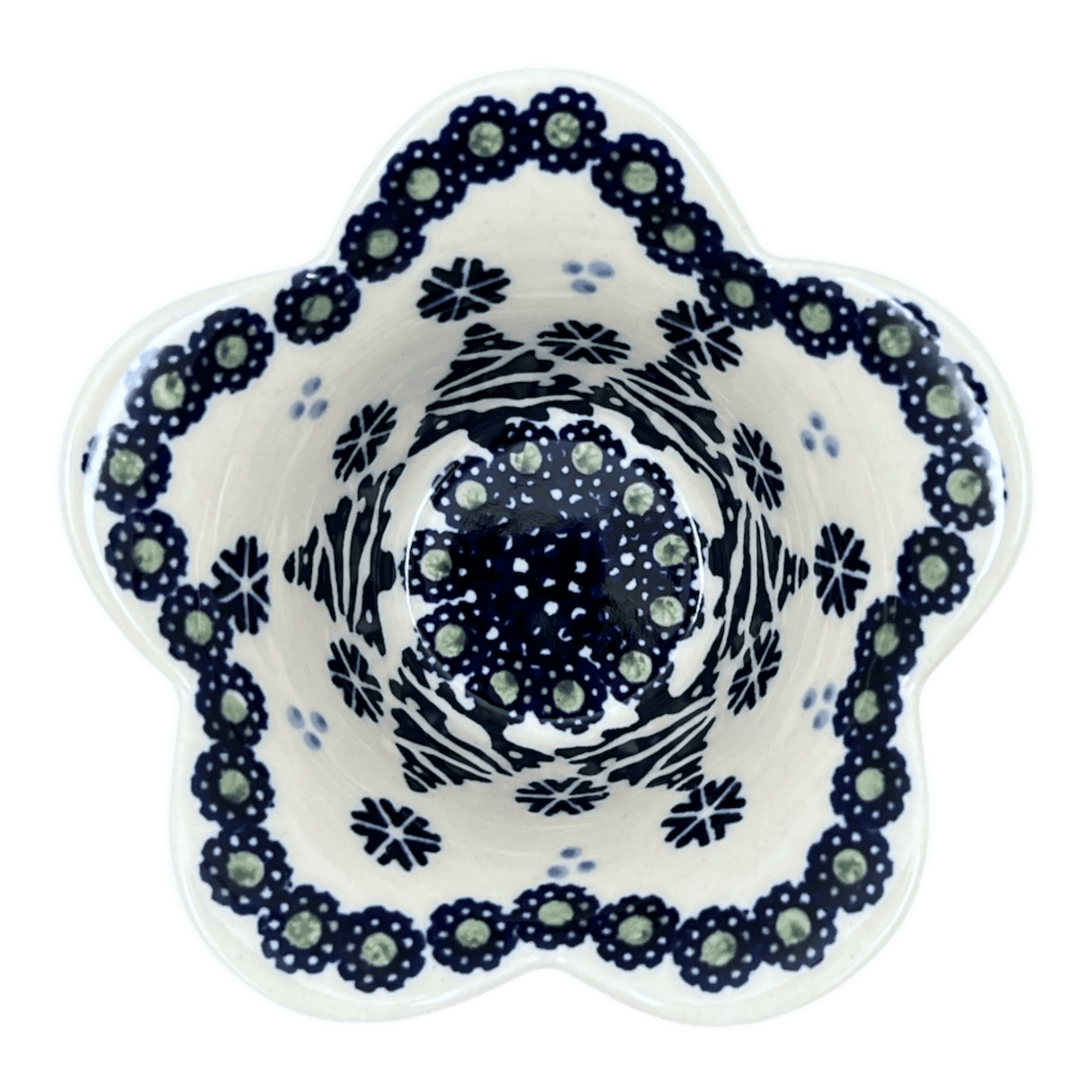 Bowl, Scalloped, 2" in "Snowy Pines" by Manufaktura | P206T-U22