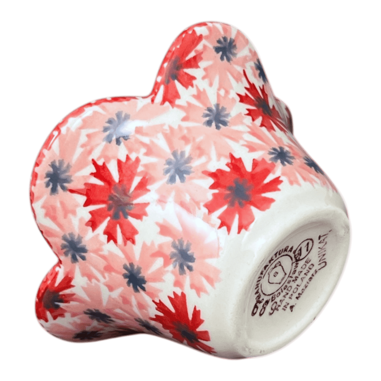 Bowl, Scalloped, 2" in "Scarlet Daisy" by Manufaktura | P206U-AS73