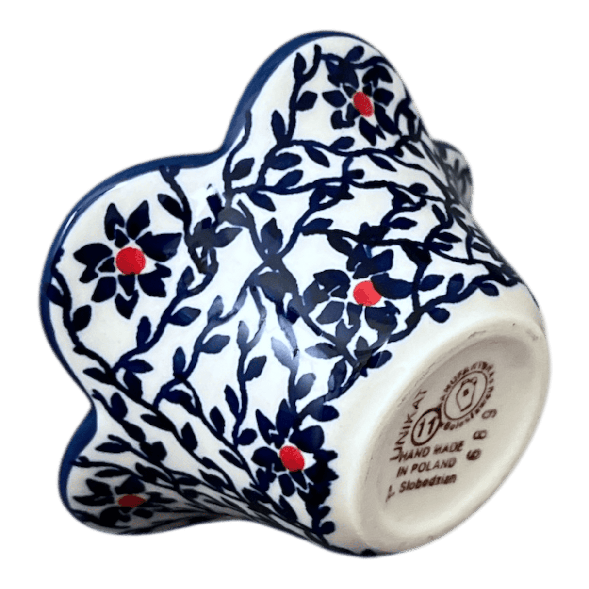 Bowl, Scalloped, 2" in "Blue Canopy" by Manufaktura | P206U-IS04