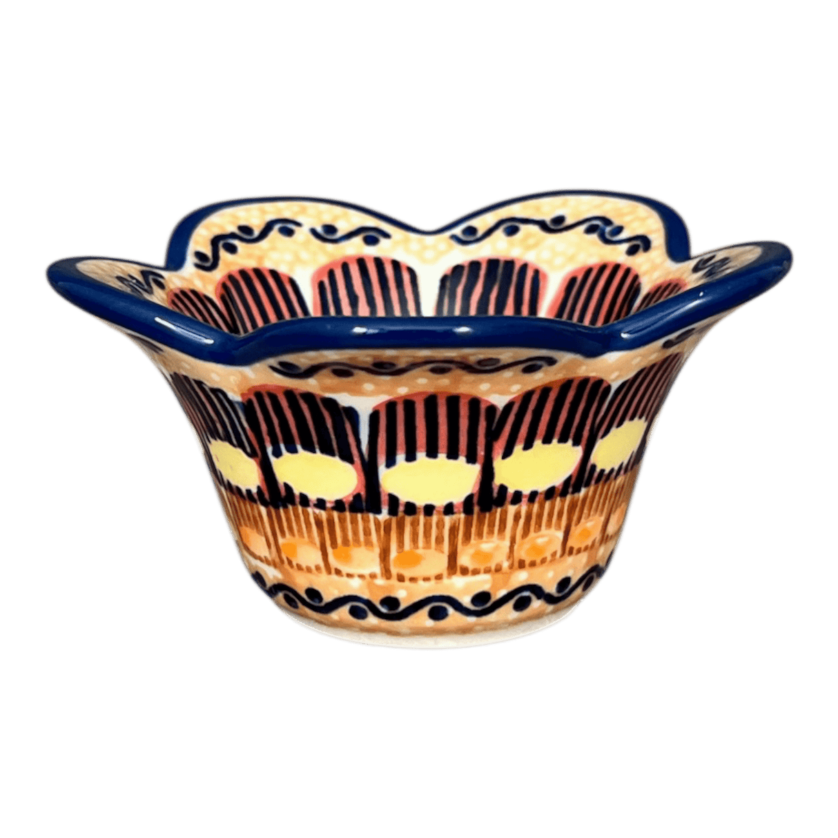 Bowl, Scalloped, 2" in "Desert Sunrise" by Manufaktura | P206U-KLJ