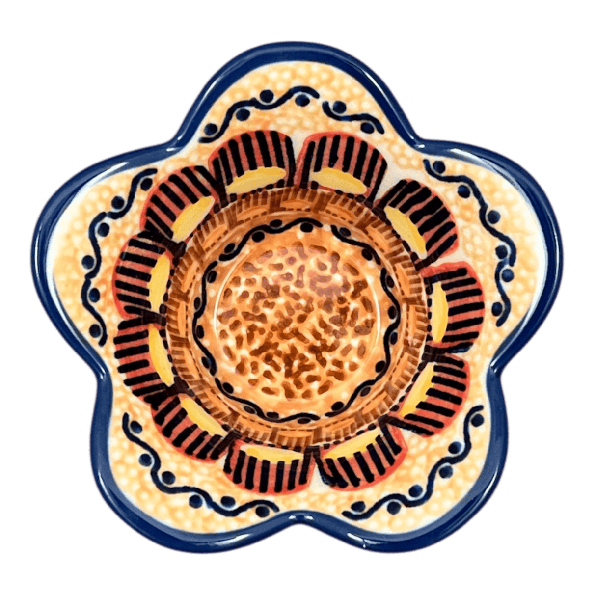 Bowl, Scalloped, 2" in "Desert Sunrise" by Manufaktura | P206U-KLJ