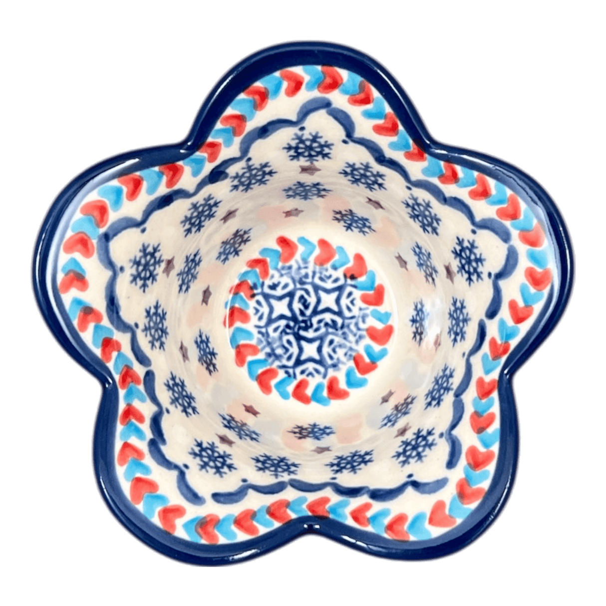 Bowl, Scalloped, 2" in "Snowflake Love" by Manufaktura | P206U-PS01