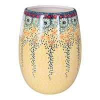 A picture of a Polish Pottery 8" Vase (Sunshine Grotto) | W020S-WK52 as shown at PolishPotteryOutlet.com/products/8-vase-sunshine-grotto-w020s-wk52