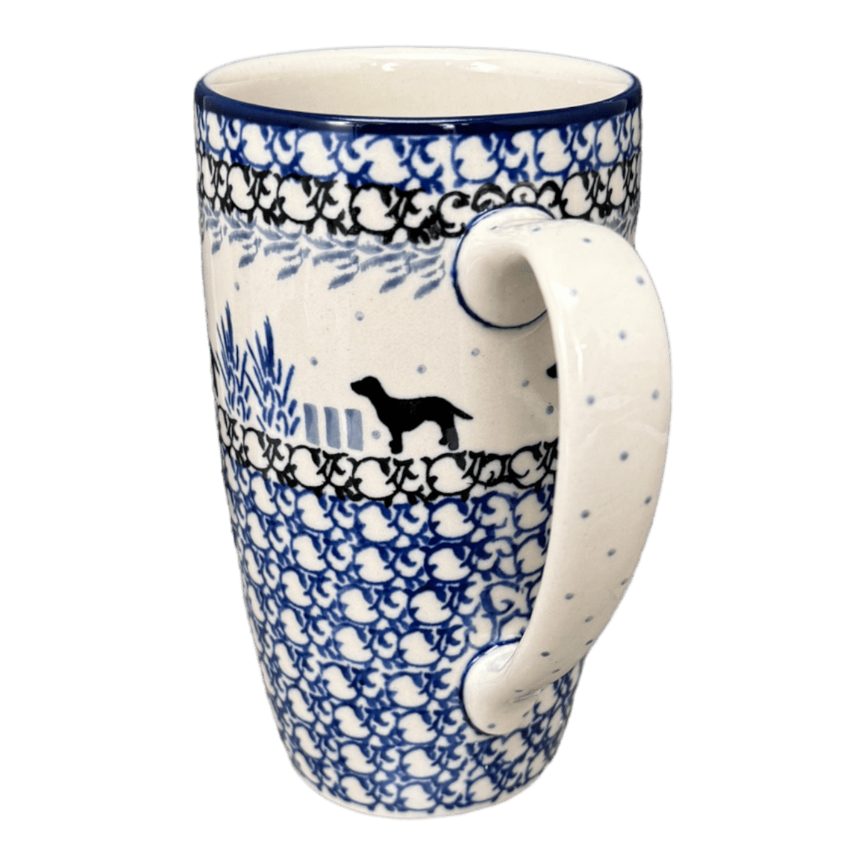 Tall Mug, 14 oz in "Labrador Loop" by Ceramika Artystyczna | AC52-2862X